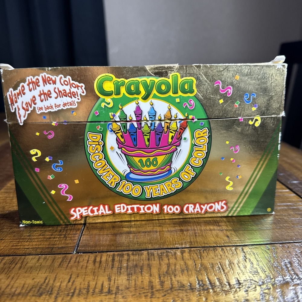 Crayola Special Edition, 100 Crayons, Discover 100 Years of Color, Open & Unused